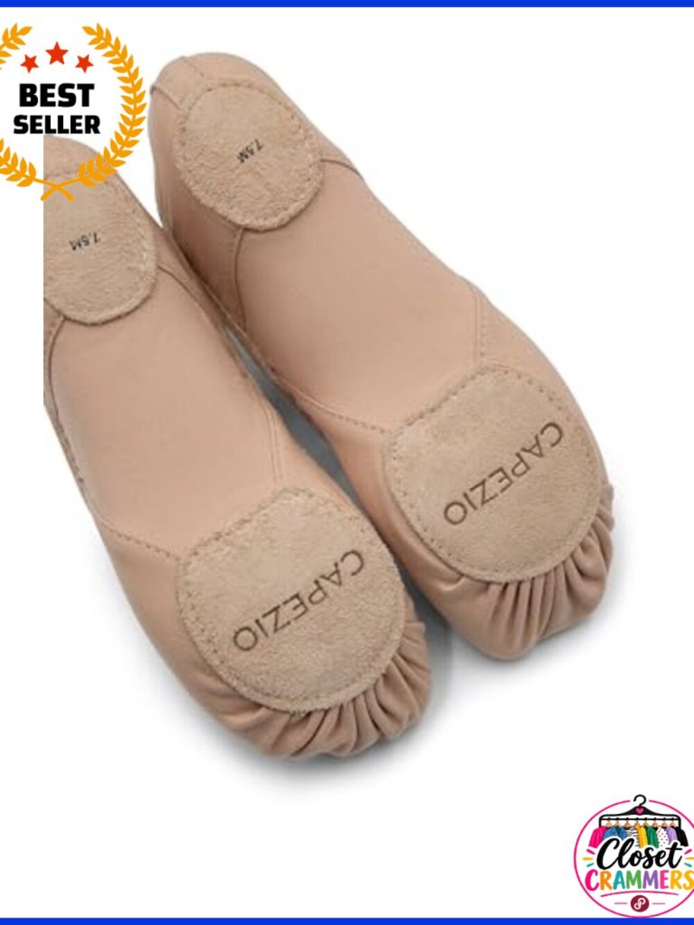 Capezio Hanami Canvas Split Sole Ballet Dance Shoes Flats - Picture 3 of 6